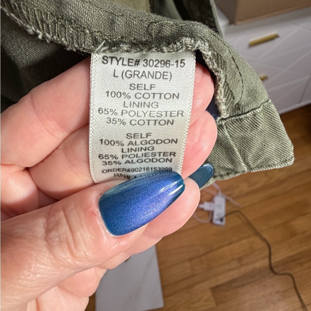 My Bajee Collection by Be Cool Green Utility Jacket #0069 - Picture 9 of 9
